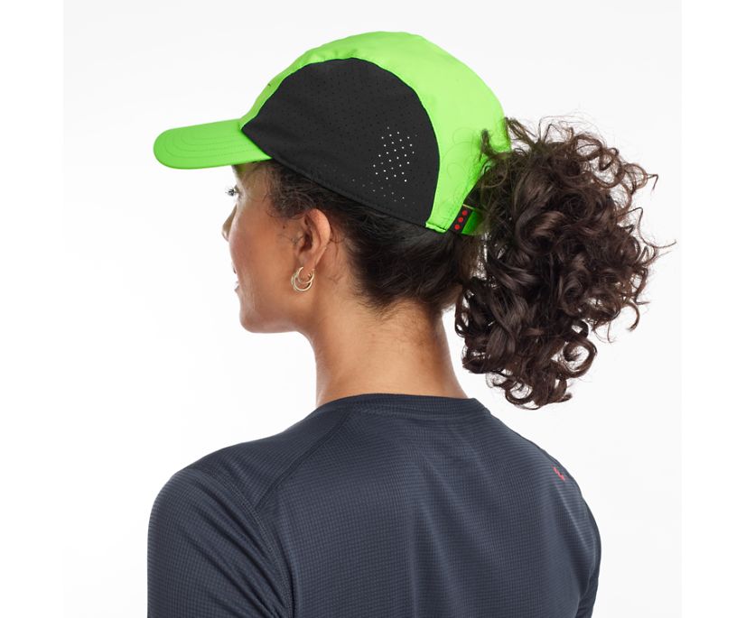 Green / Black Women's Saucony Outpace Hats | FBRVS6758