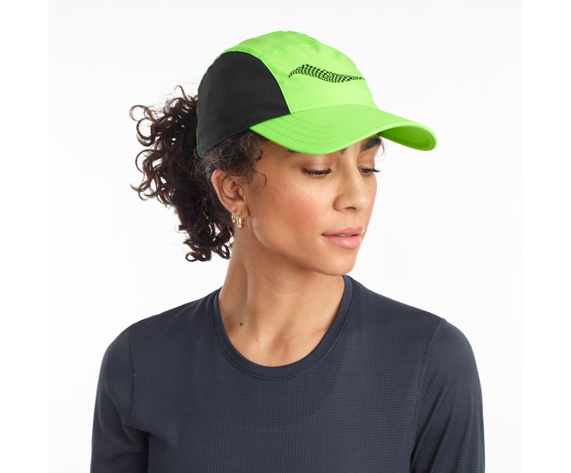 Green / Black Women\'s Saucony Outpace Hats | FBRVS6758