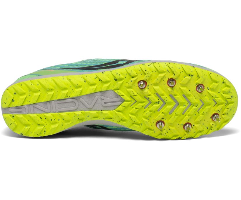 Green / Brown Women's Saucony Havok Xc 3 Flat Running Shoes | VNMRI7805