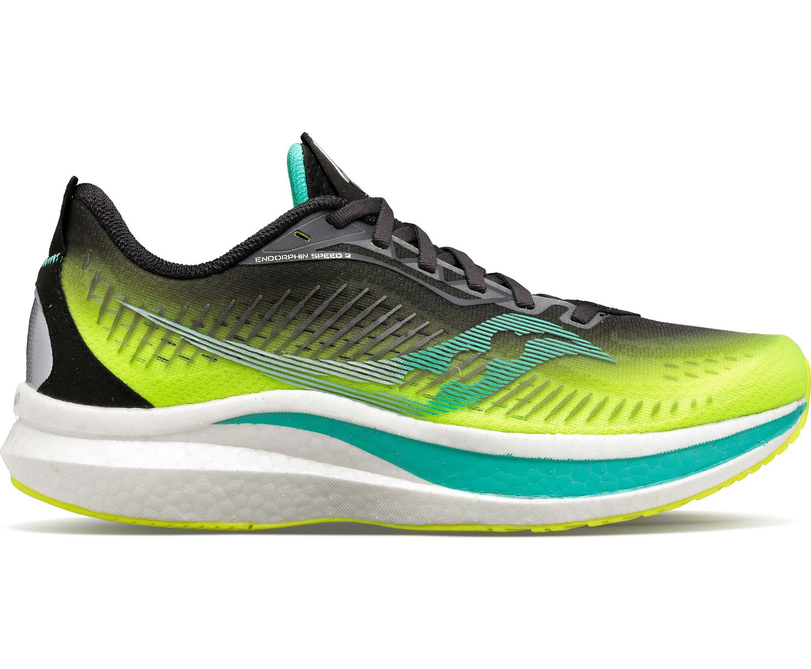 Green Men\'s Saucony Endorphin Speed 2 Running Shoes | FIKCA5780