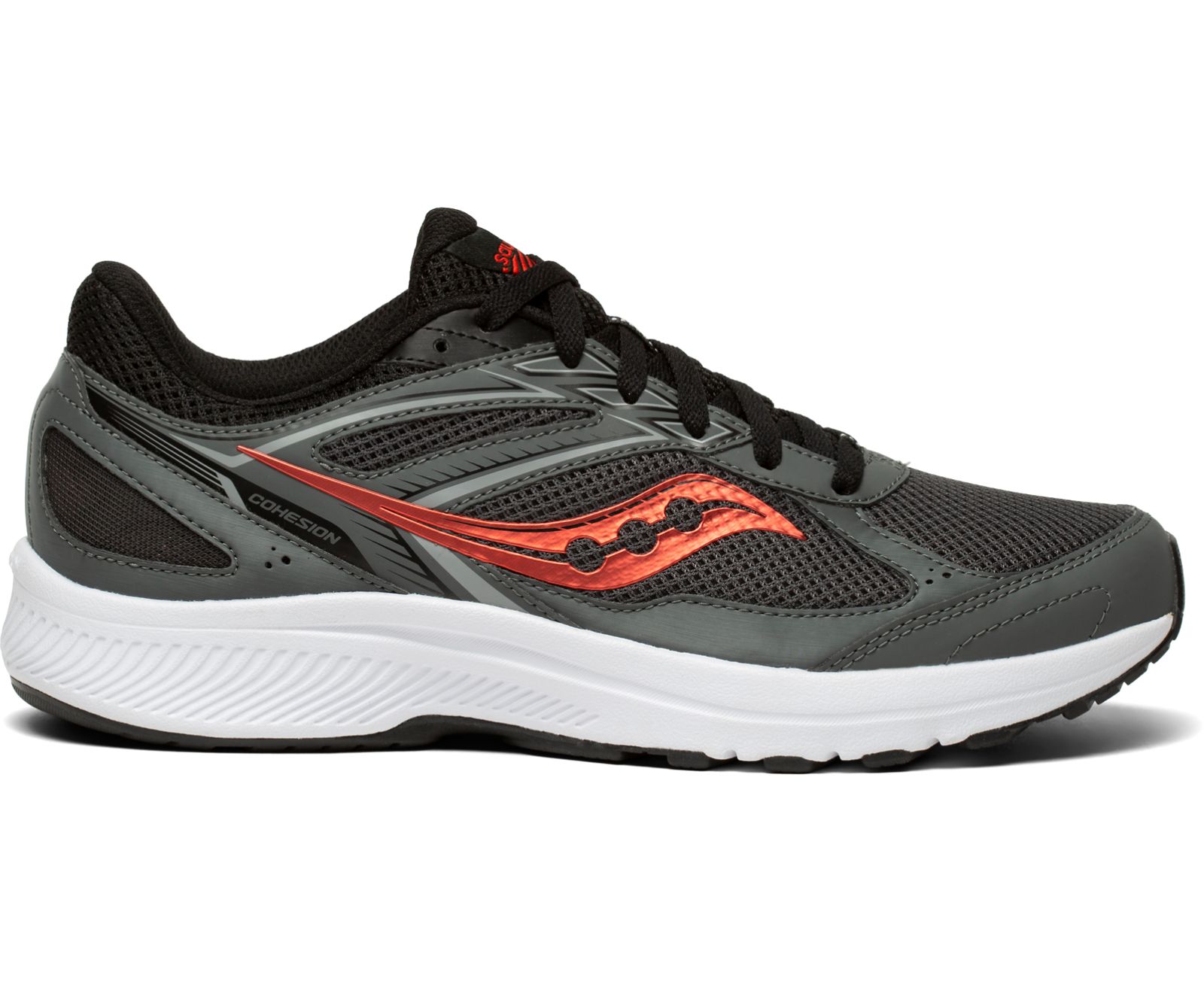 Grey / Black Men\'s Saucony Cohesion 14 Running Shoes | MWCHA1894