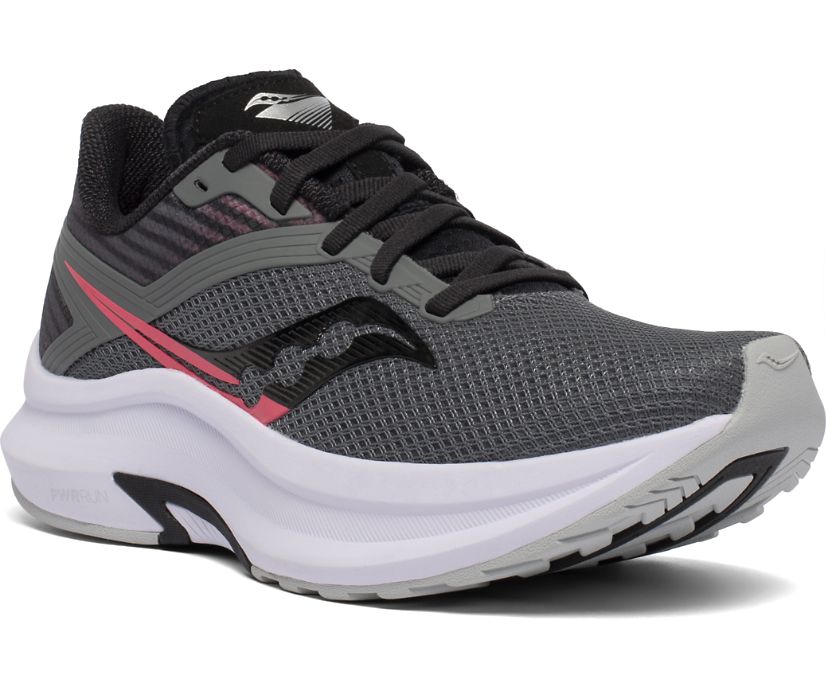 Grey / Black Women's Saucony Axon Running Shoes | ETPCU0169