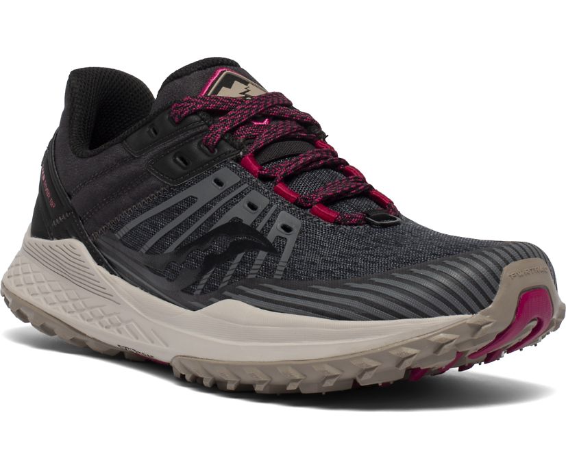 Grey / Black Women's Saucony Mad River Tr 2 Trail Running Shoes | WZGOT5410