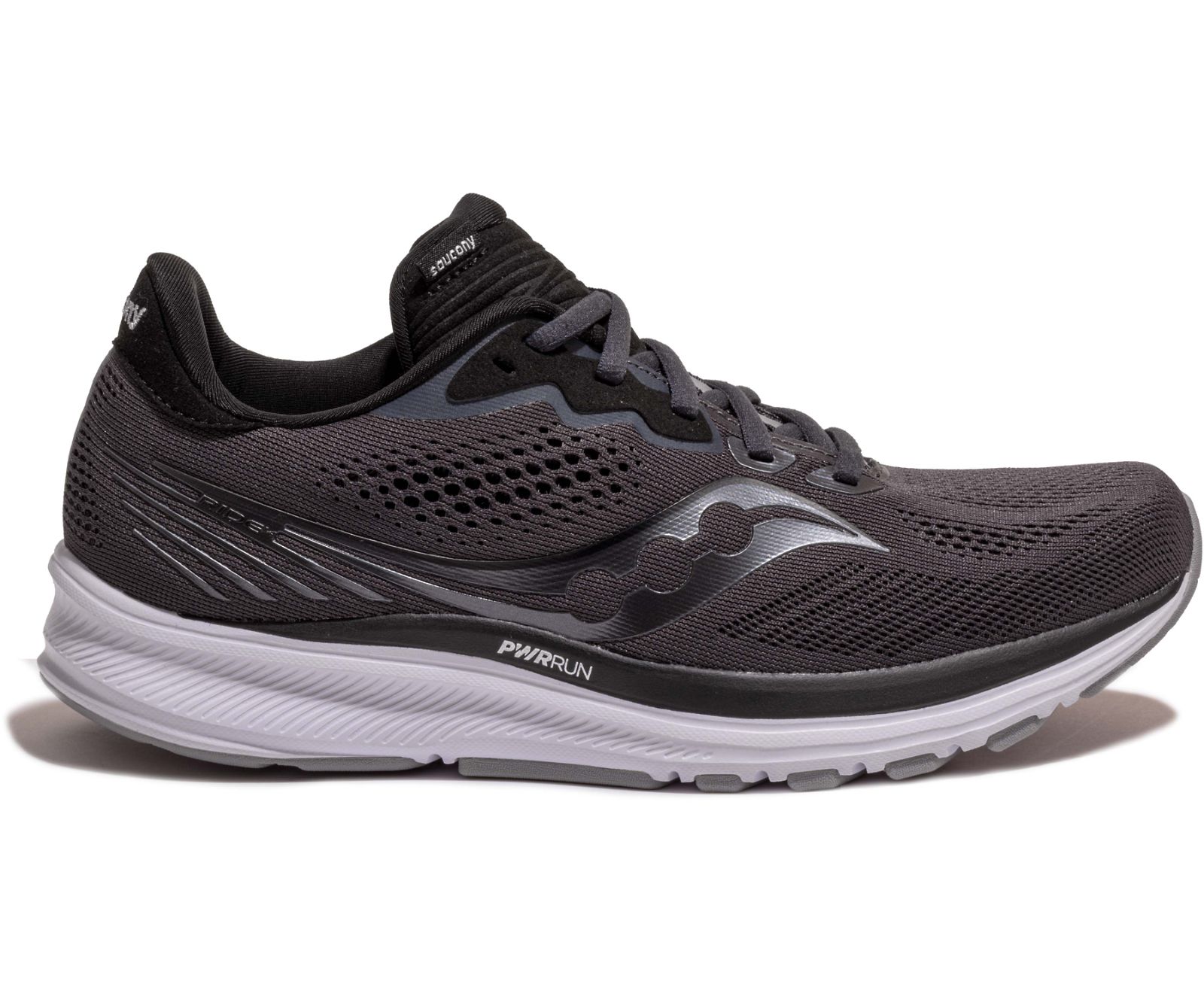 Grey / Black Women\'s Saucony Ride 14 Running Shoes | IMQYV6478