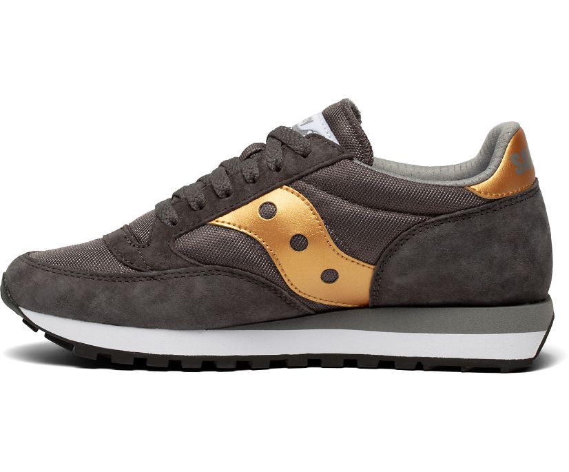 Grey / Gold Women's Saucony Jazz 81 Originals | YQVIB9248