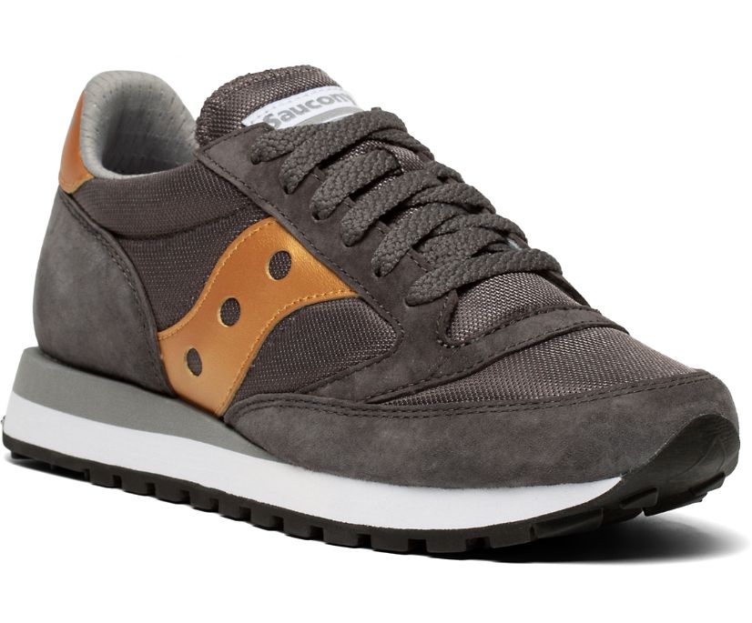 Grey / Gold Women's Saucony Jazz 81 Originals | YQVIB9248