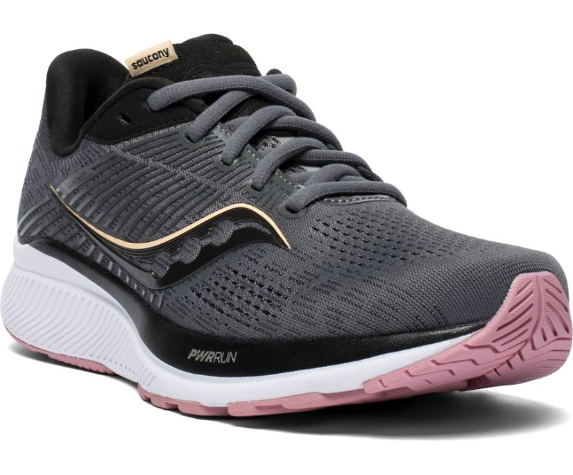 Grey / Rose Women's Saucony Guide 14 Running Shoes | OPWRV4581