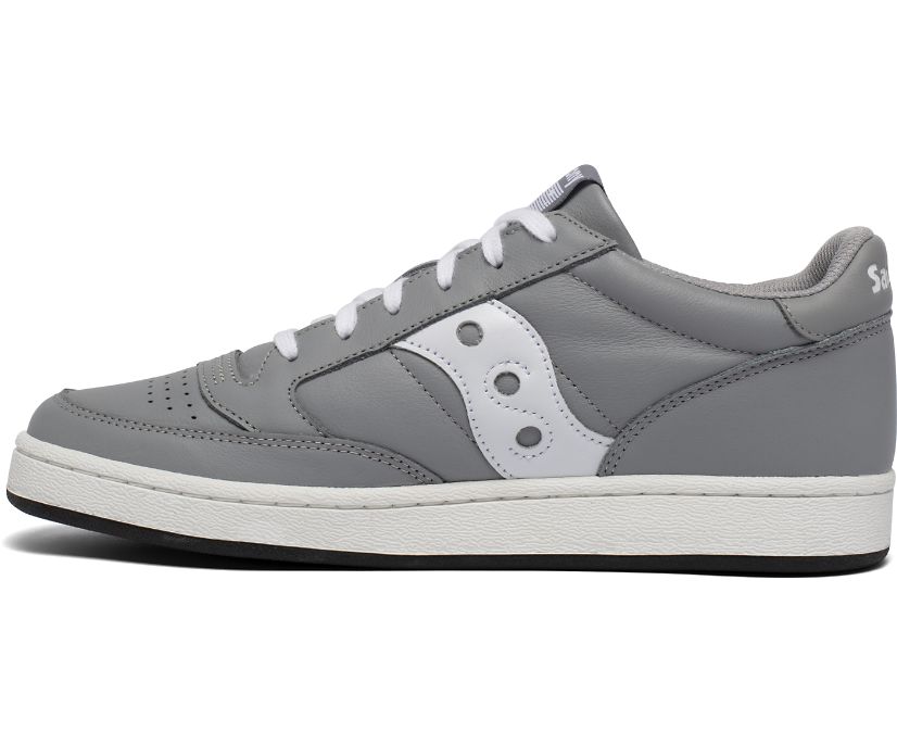 Grey / White Women's Saucony Jazz Court Originals | TFBPD4153