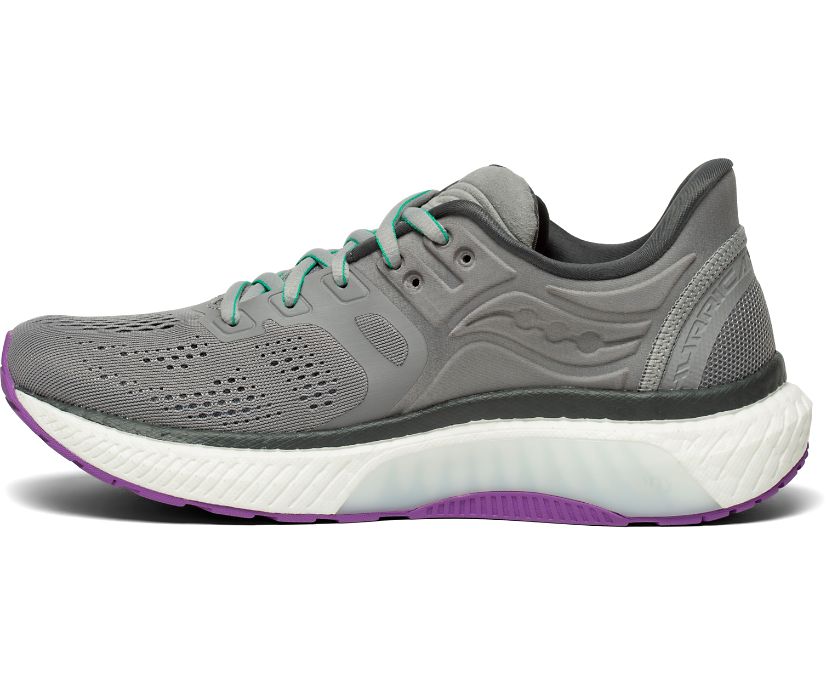 Grey Women's Saucony Hurricane 23 Running Shoes | BPSIH4983