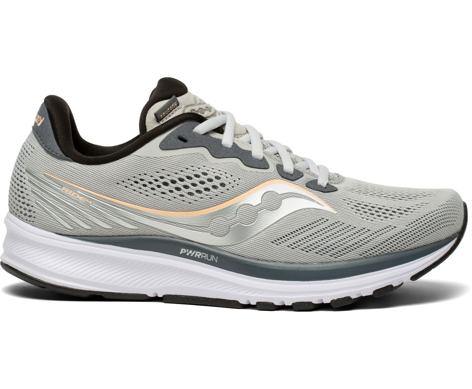 Grey Women\'s Saucony Ride 14 Running Shoes | AWQFT5278