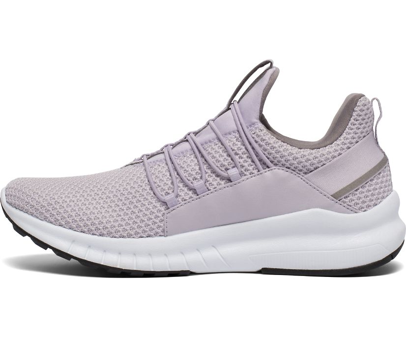 Lavender Women's Saucony Stretch & Go Glide Walking Shoes | IQCPZ2841