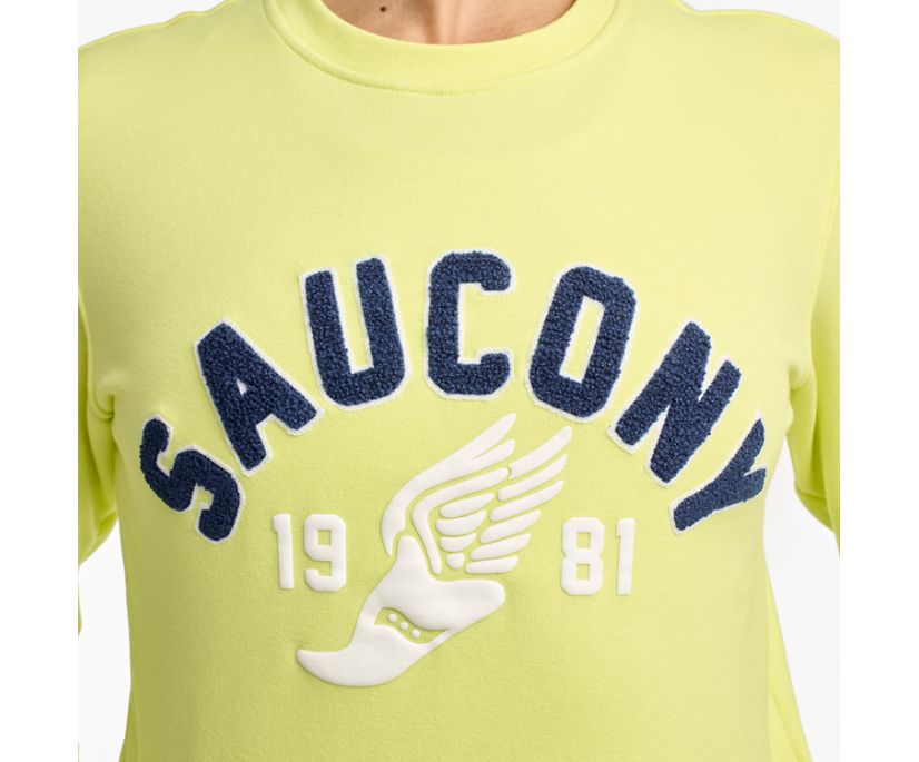 Light Green Women's Saucony Rested Crewneck Shirts | ROFGL8142