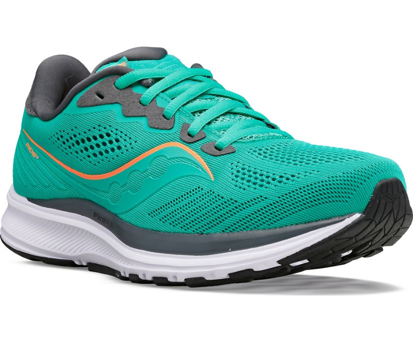 Mint Women's Saucony Ride 14 Running Shoes | QYIHC4192