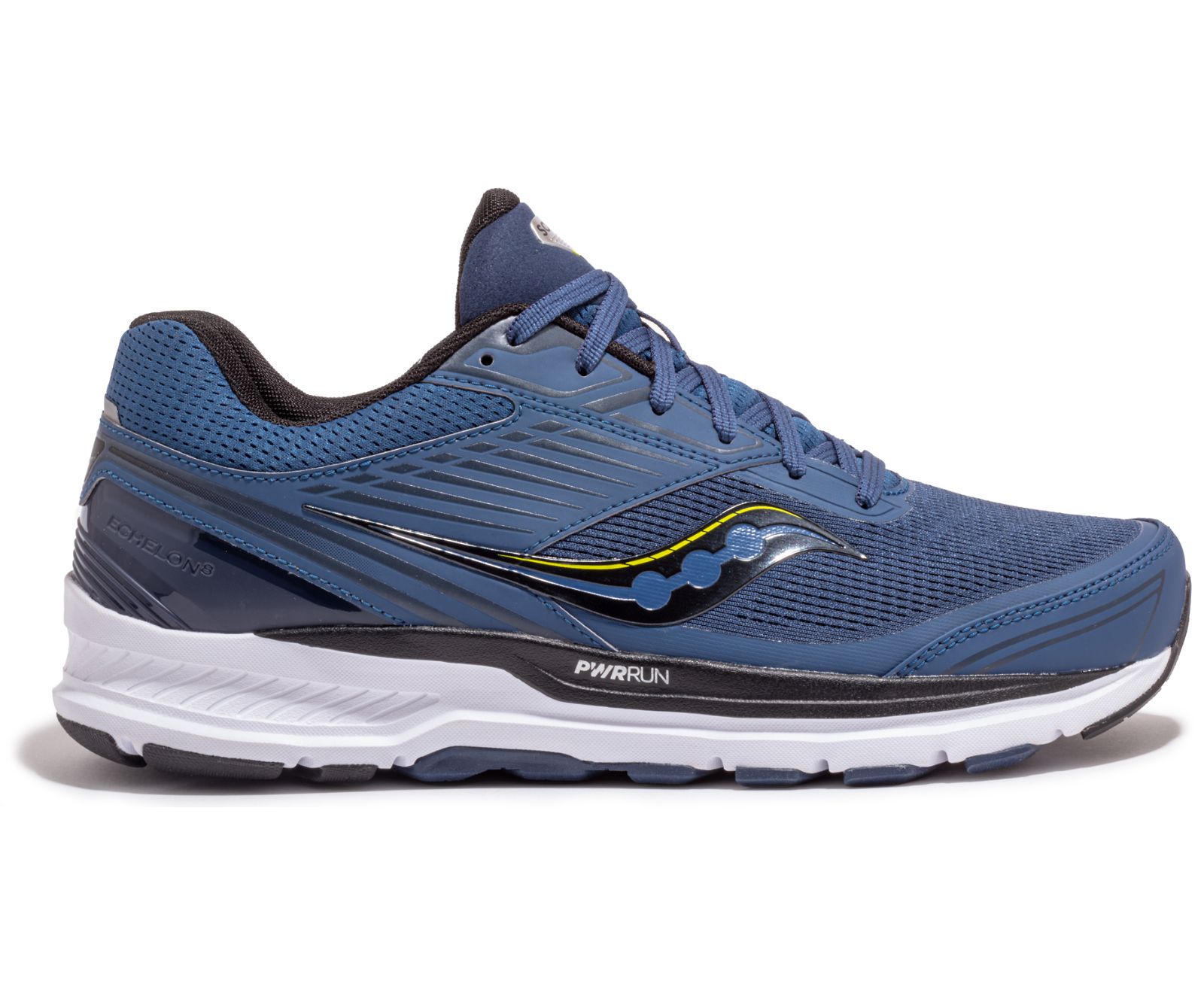 Navy / Black Men\'s Saucony Echelon 8 Running Shoes | VQDEN7826