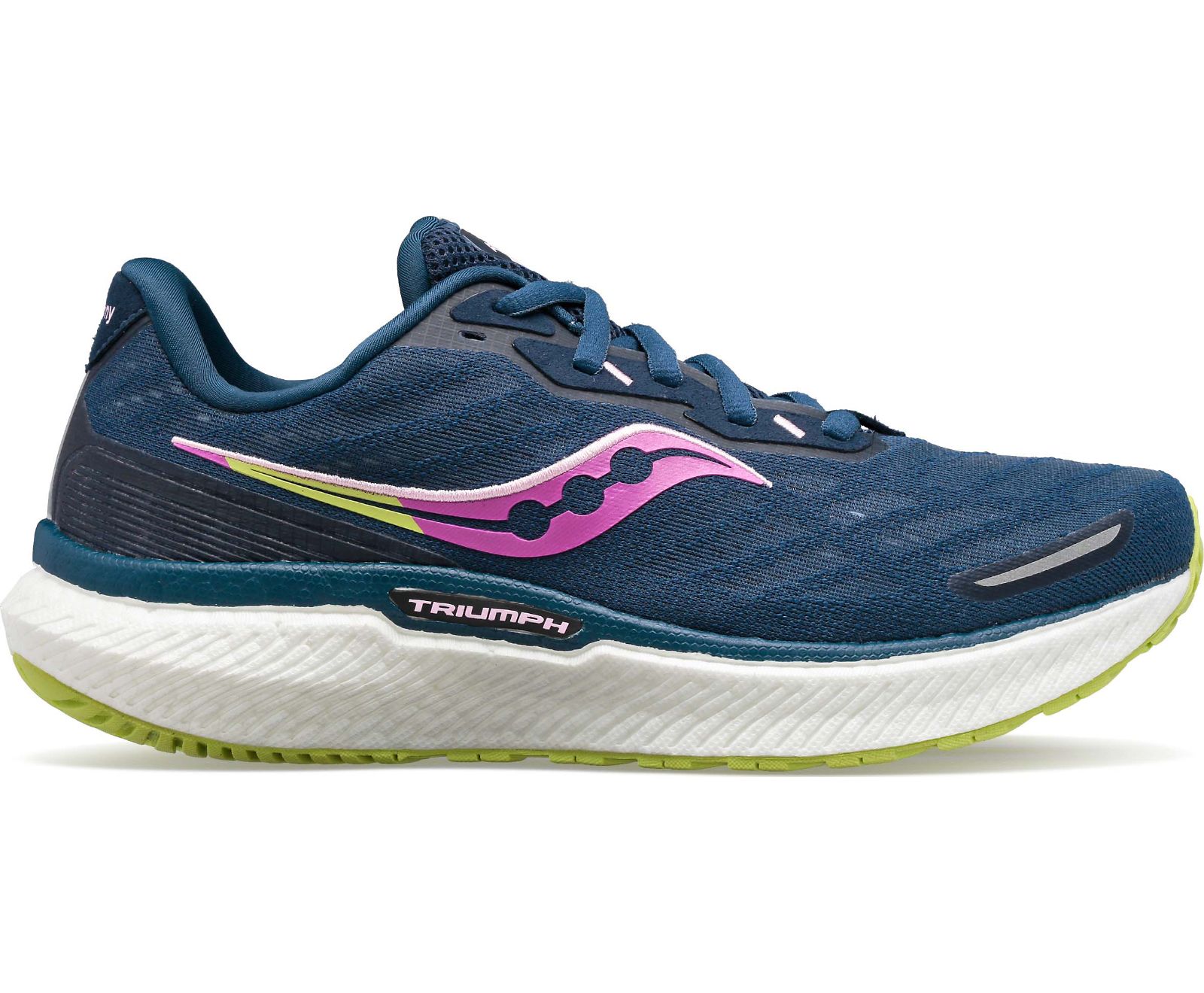 Navy / Green Women\'s Saucony Triumph 19 Running Shoes | ZEUCL6598