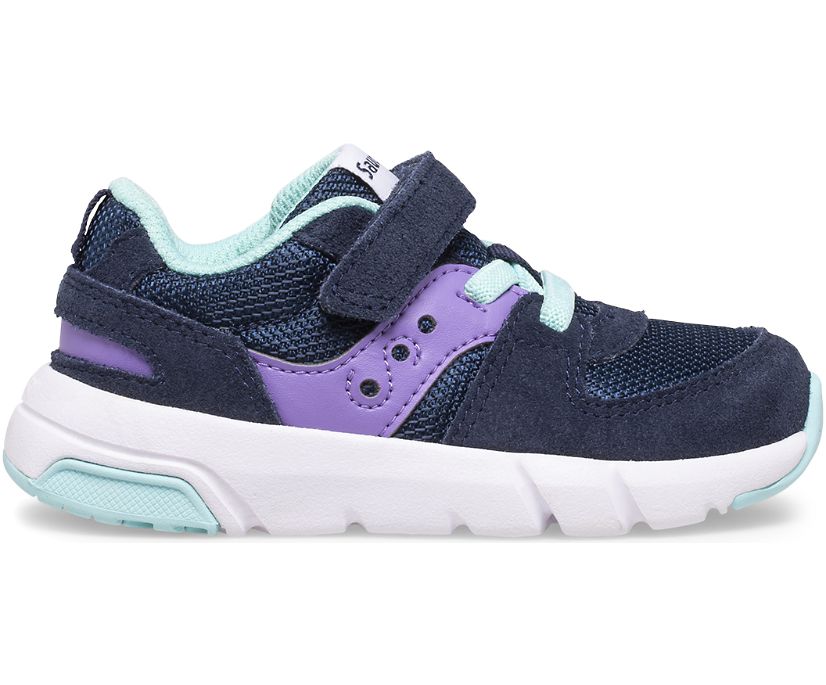 Navy / Purple Kids' Saucony Jazz Lite 2.0 Sneakers | CFXWJ6187