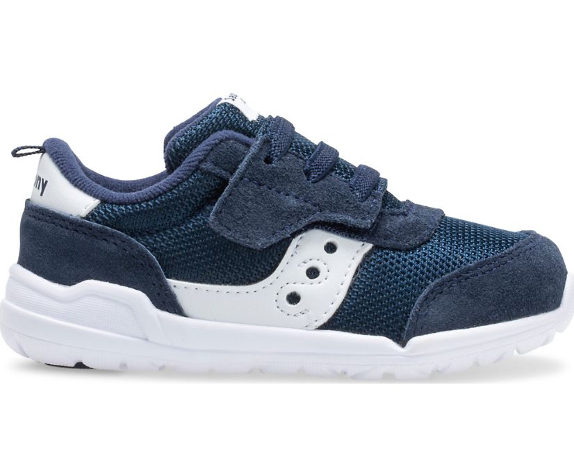 Navy / White Kids' Saucony Jazz Riff Sneakers | WMRSB8467