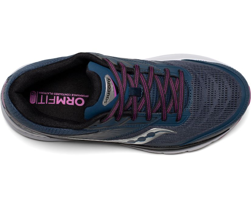 Navy Women's Saucony Echelon 8 Running Shoes | FPIRL5032