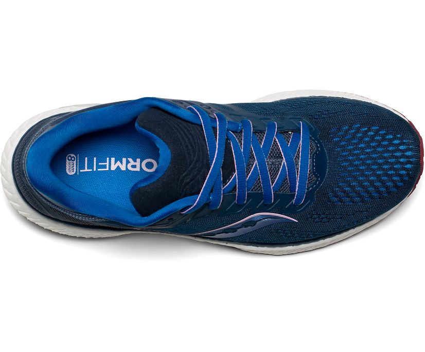 Navy Women's Saucony Hurricane 23 Running Shoes | QHMTS2830