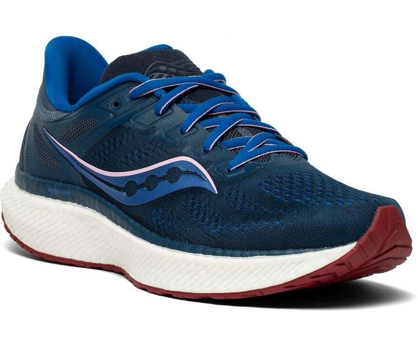 Navy Women's Saucony Hurricane 23 Running Shoes | QHMTS2830