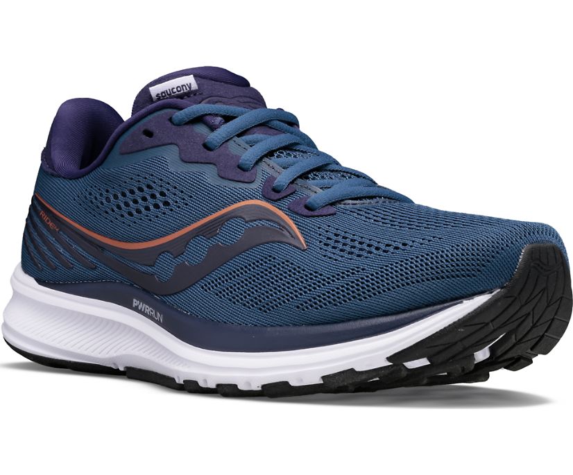 Navy Women's Saucony Ride 14 Running Shoes | QAODI5349