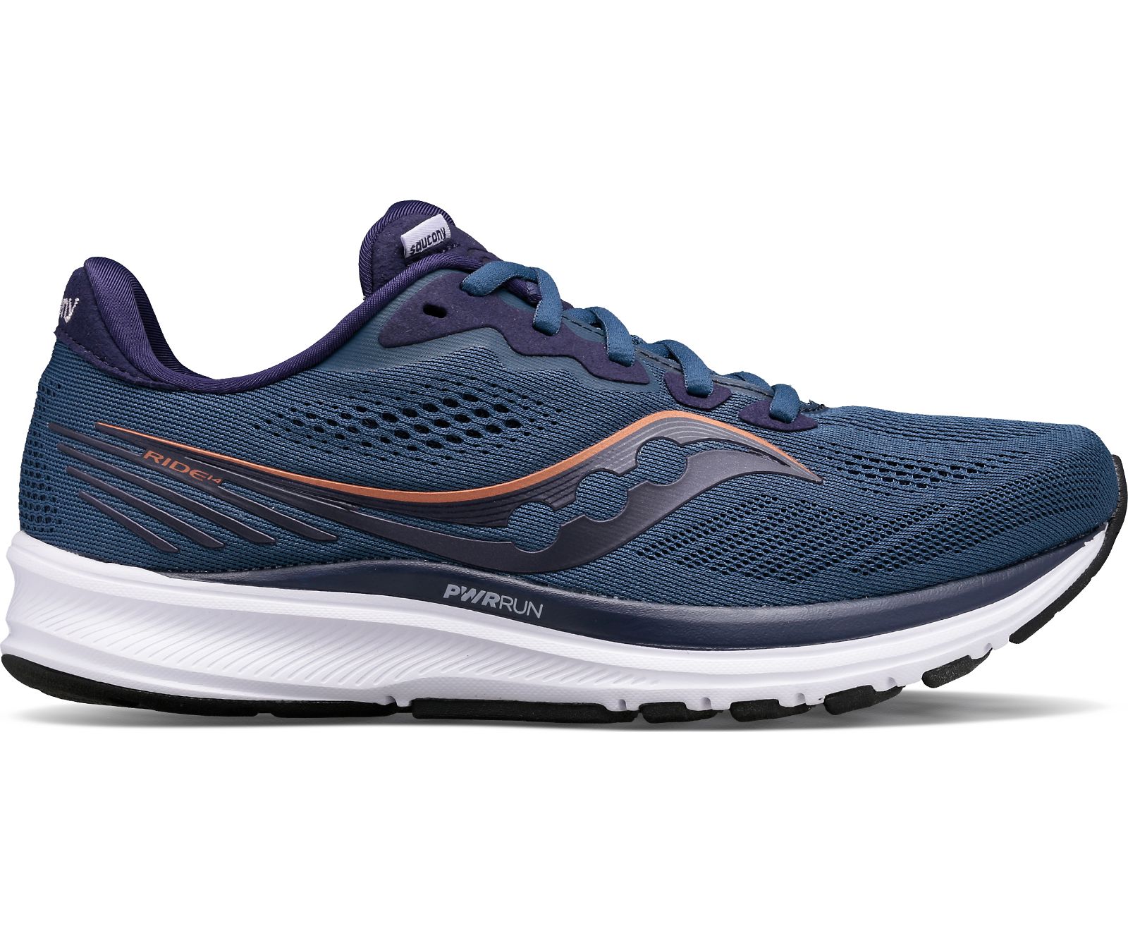 Navy Women\'s Saucony Ride 14 Running Shoes | QAODI5349