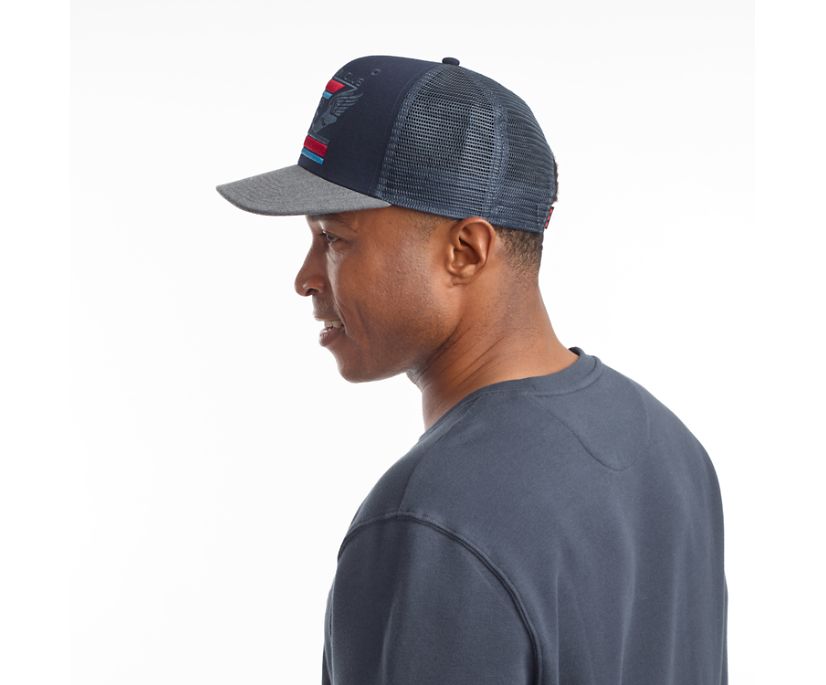 Navy Women's Saucony Trucker Hats | IWHSP0654