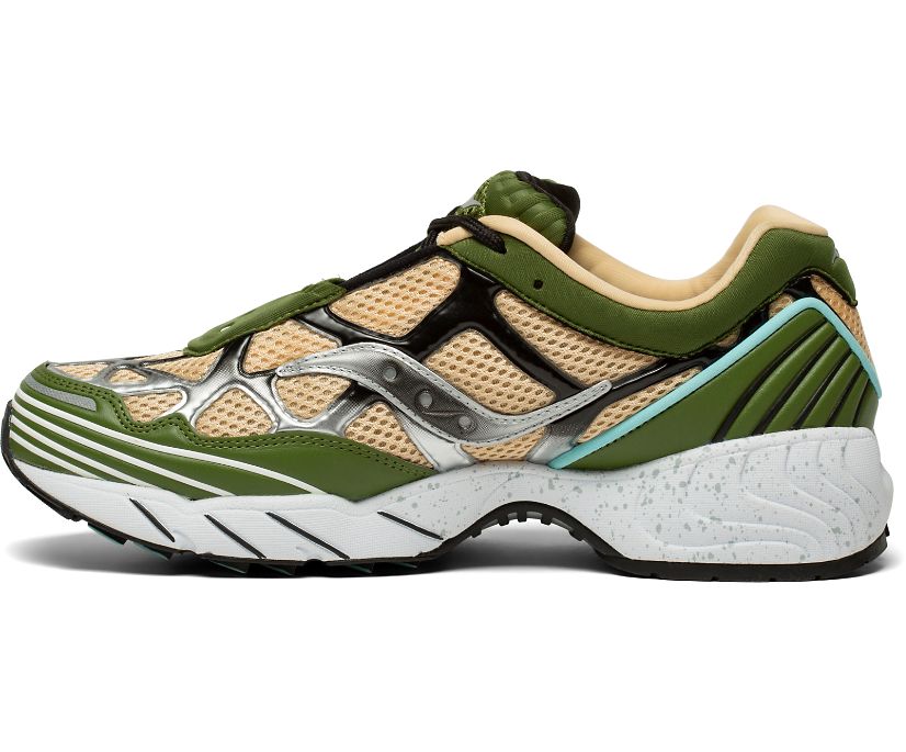 Olive / Black / Blue Women's Saucony Grid Web Originals | QYNFJ9157