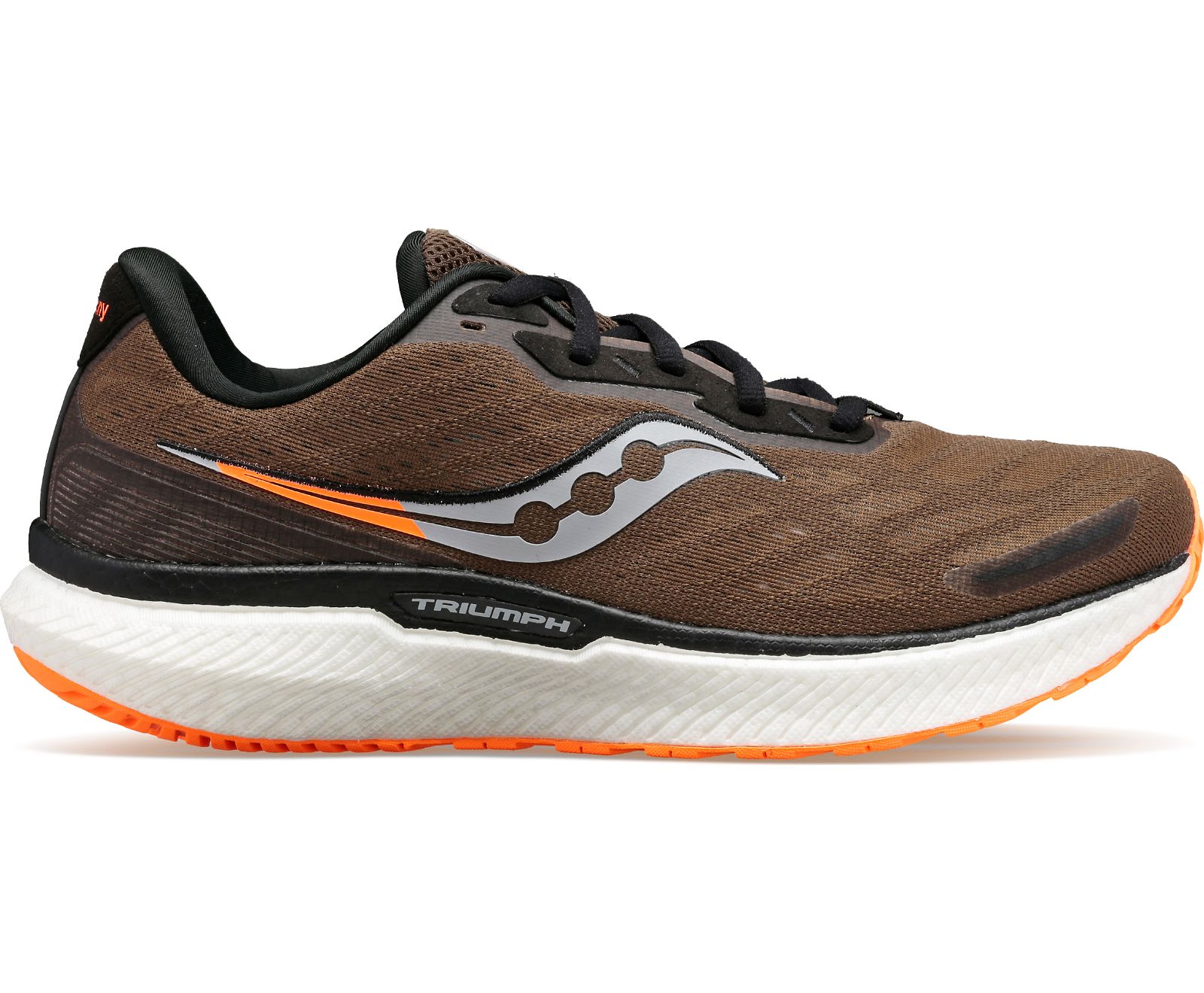 Olive / Orange Men\'s Saucony Triumph 19 Running Shoes | NKWDR0267