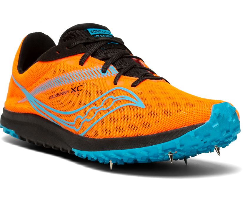 Orange / Blue Women's Saucony Kilkenny Xc9 Spike Running Shoes | SQIDG4518