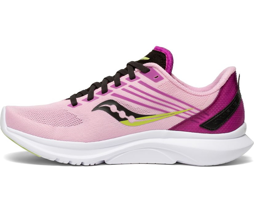 Pink / Black Women's Saucony Kinvara 12 Running Shoes | VSLIY1784