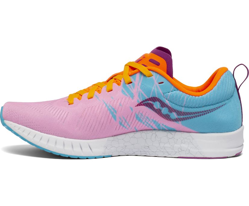 Pink / Blue / Orange Women's Saucony Fastwitch 9 Running Shoes | SMAJU4253