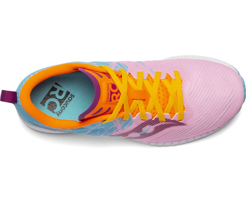 Pink / Blue / Orange Women's Saucony Fastwitch 9 Running Shoes | SMAJU4253