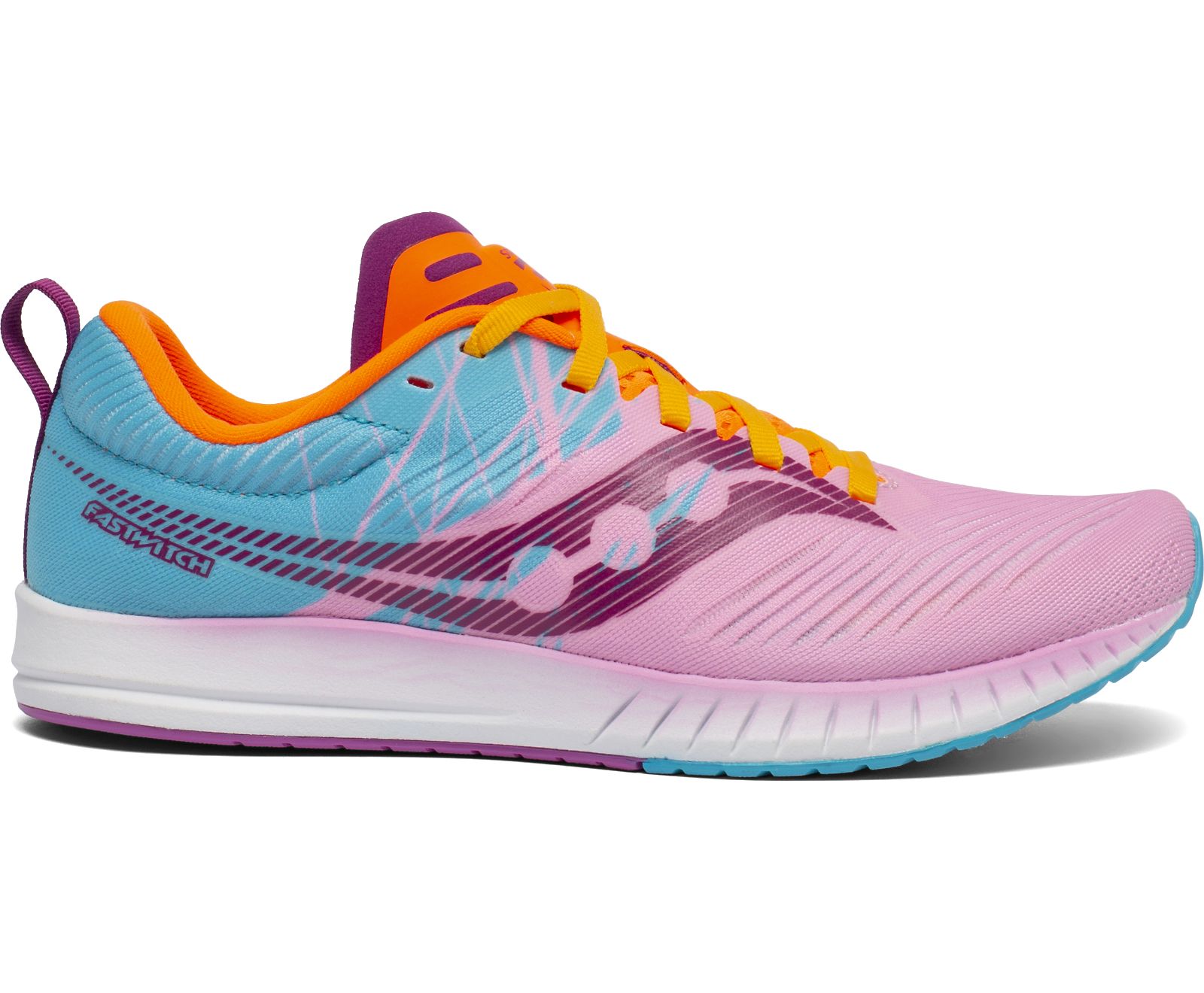 Pink / Blue / Orange Women\'s Saucony Fastwitch 9 Running Shoes | SMAJU4253