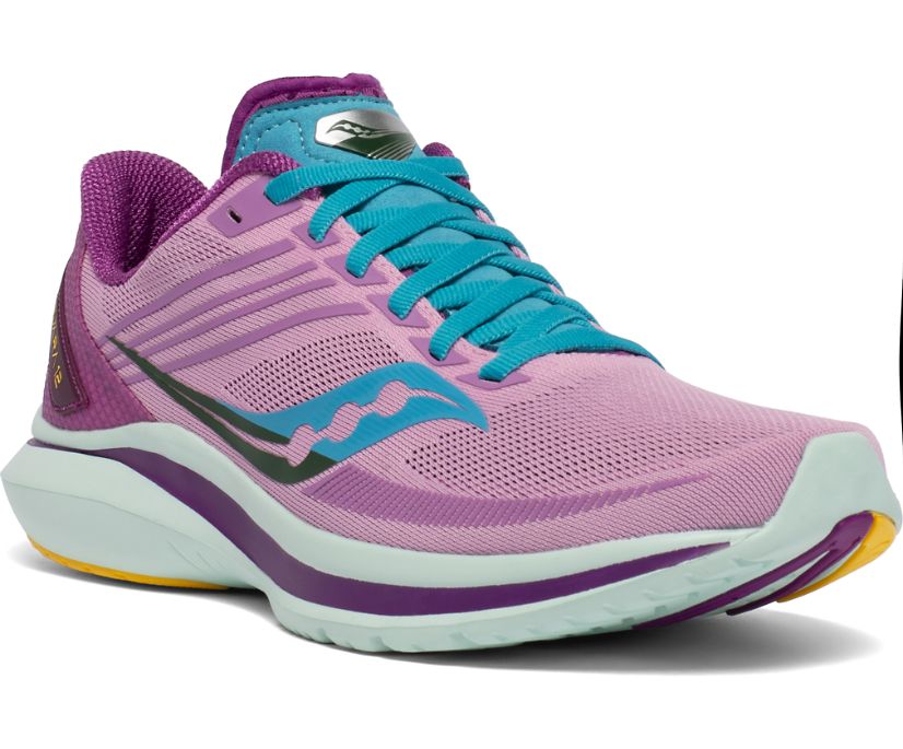 Pink / Blue Women's Saucony Kinvara 12 Running Shoes | TSCRB2754