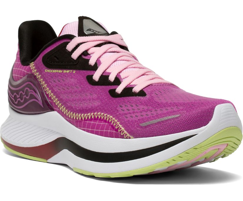 Pink / Purple Women's Saucony Endorphin Shift 2 Running Shoes | RKCZO6137