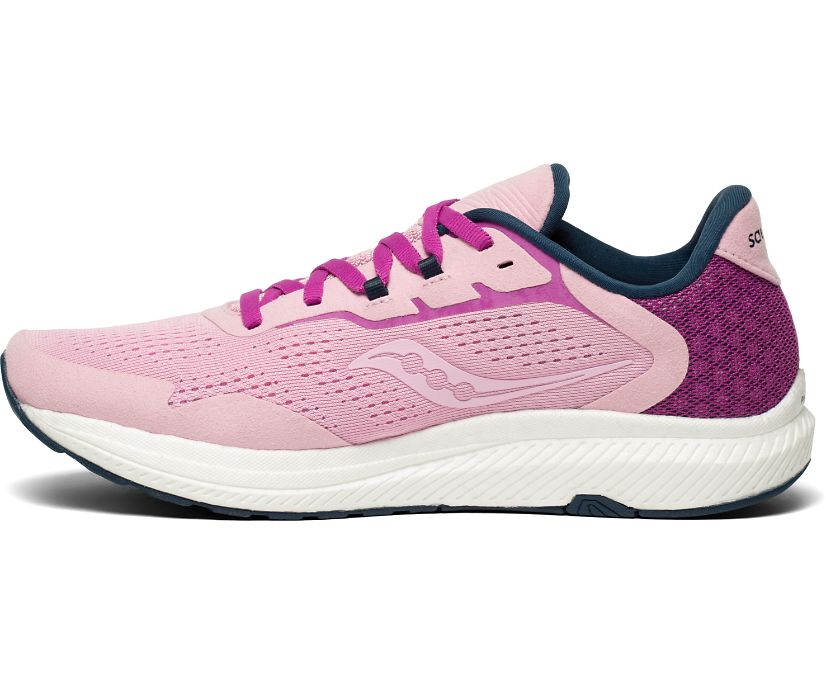 Pink / Purple Women's Saucony Freedom 4 Running Shoes | PYKAO1359