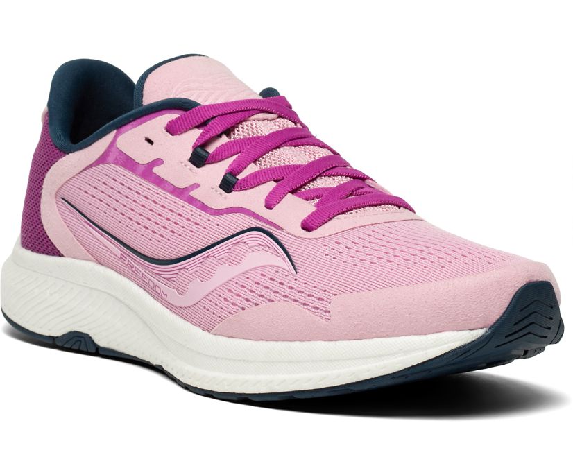 Pink / Purple Women's Saucony Freedom 4 Running Shoes | PYKAO1359