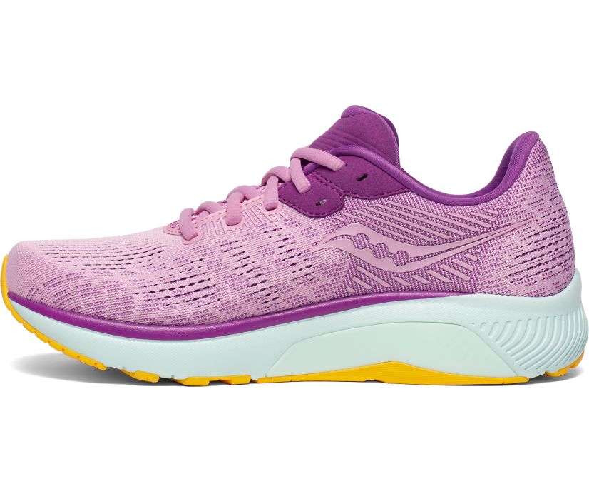 Pink / Purple Women's Saucony Guide 14 Running Shoes | EQLKW9710