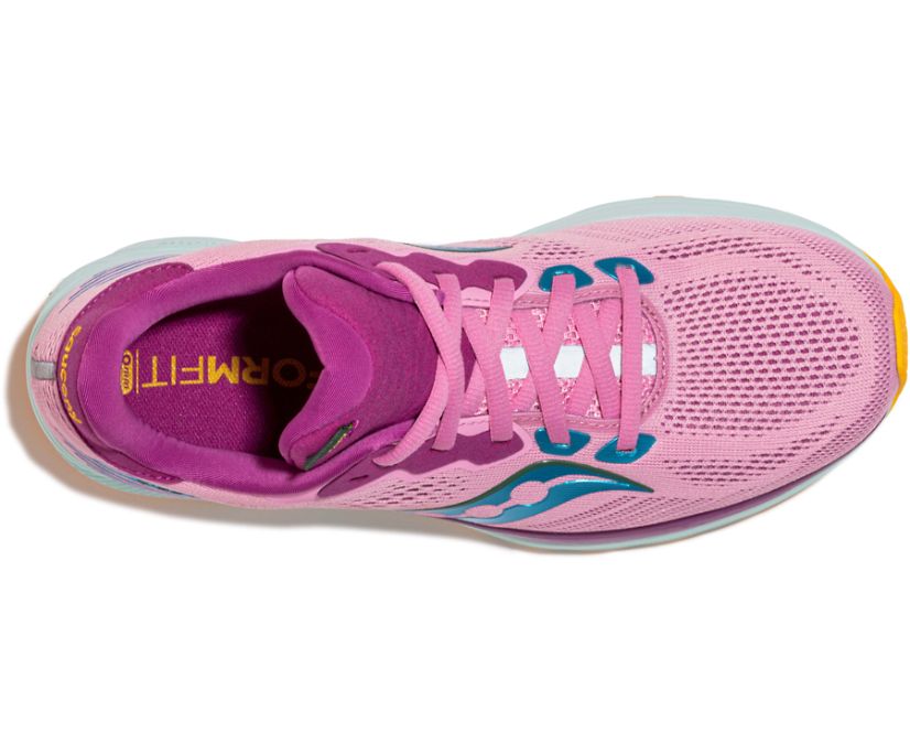 Pink / Purple Women's Saucony Ride 14 Running Shoes | EKMFR3625