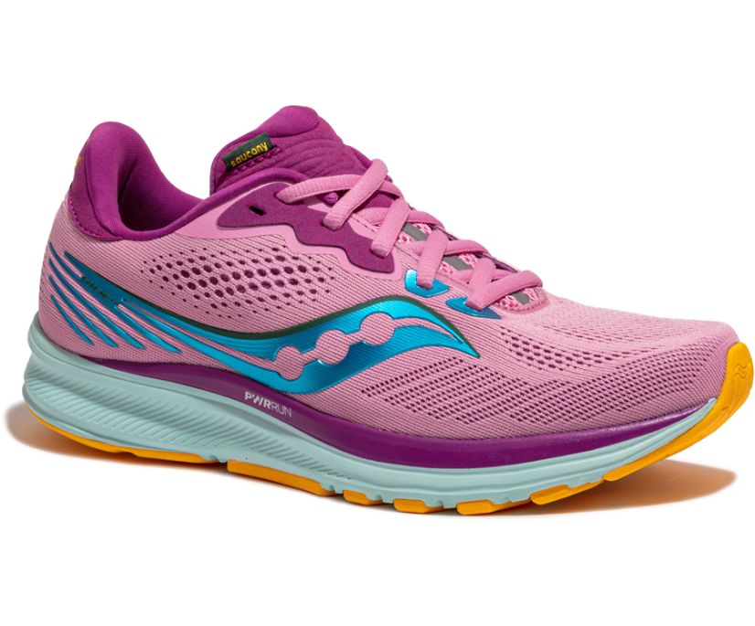 Pink / Purple Women's Saucony Ride 14 Running Shoes | EKMFR3625