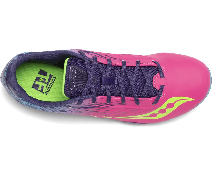 Pink / Purple Women's Saucony Spitfire 5 Running Shoes | GZAPX8326