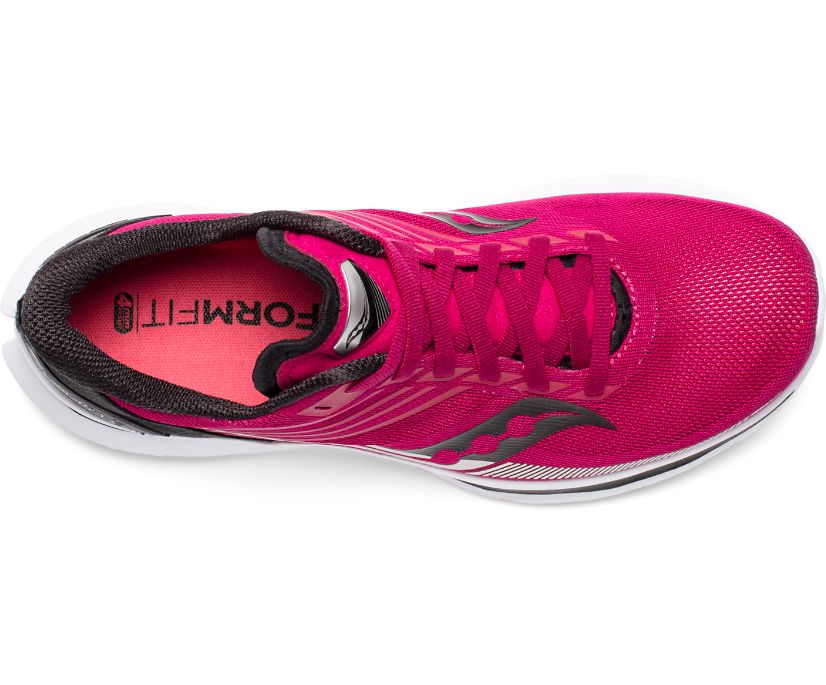 Pink / Silver Women's Saucony Kinvara 12 Running Shoes | RIZLD4673