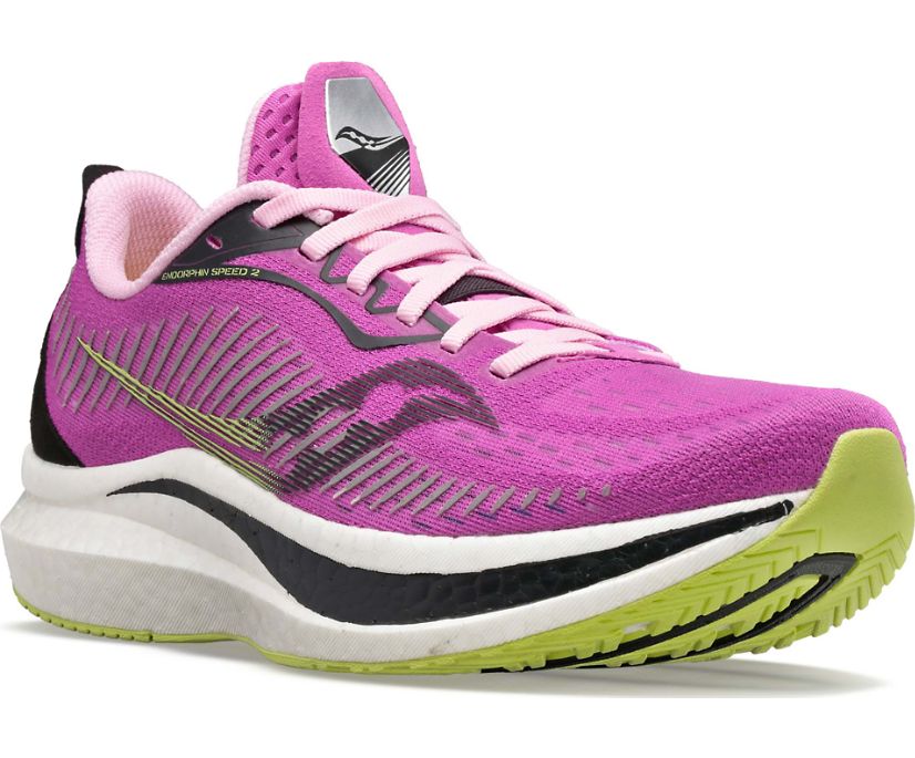 Pink Women's Saucony Endorphin Speed 2 Running Shoes | DFRUV1958