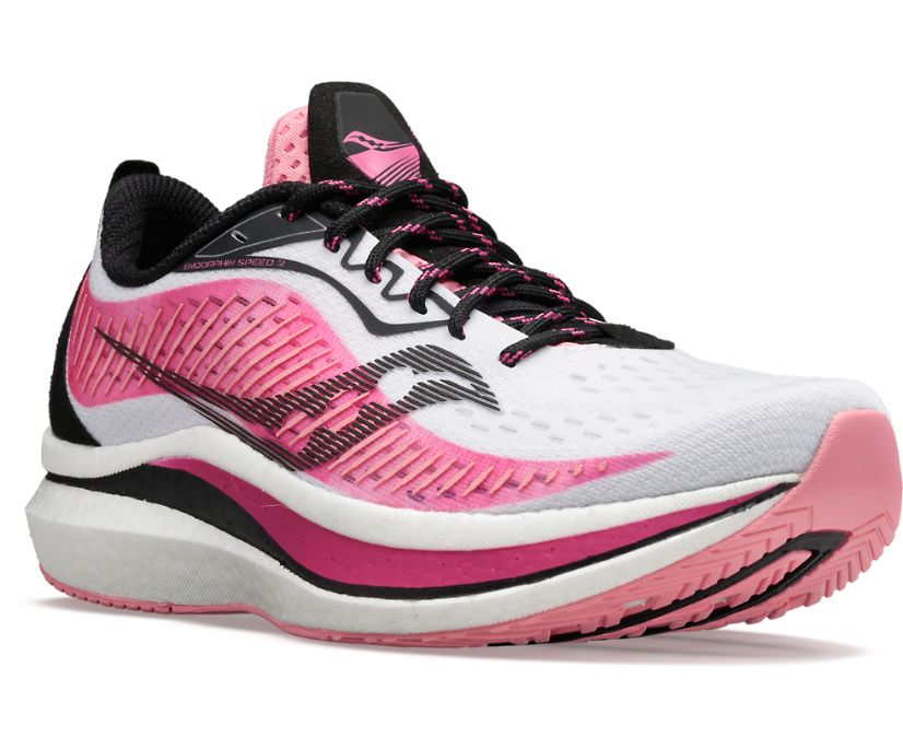 Pink Women's Saucony Endorphin Speed 2 Running Shoes | FEHWO0629