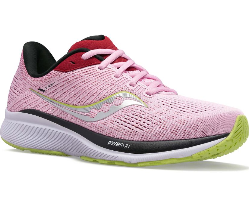 Pink Women's Saucony Guide 14 Running Shoes | CNKHU2391