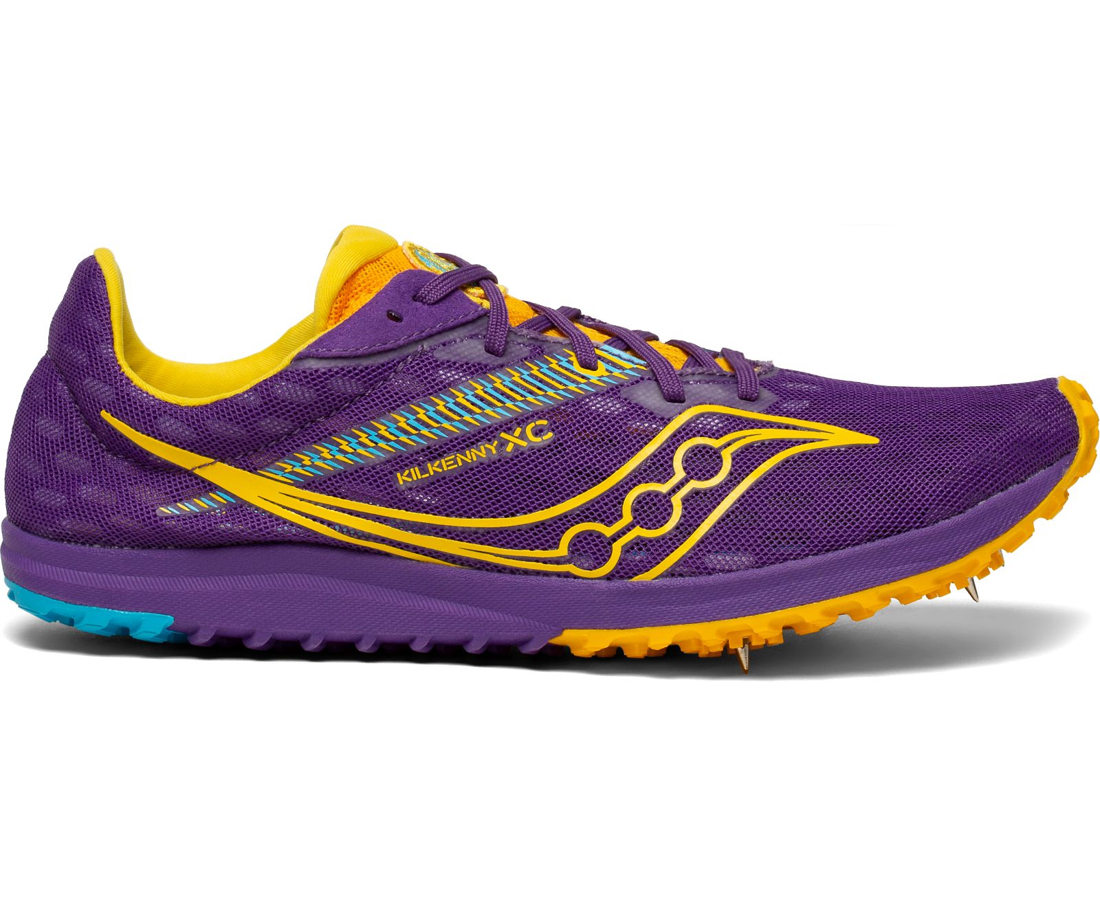 Purple / Gold Women\'s Saucony Kilkenny Xc9 Spike Running Shoes | WNVQO3297