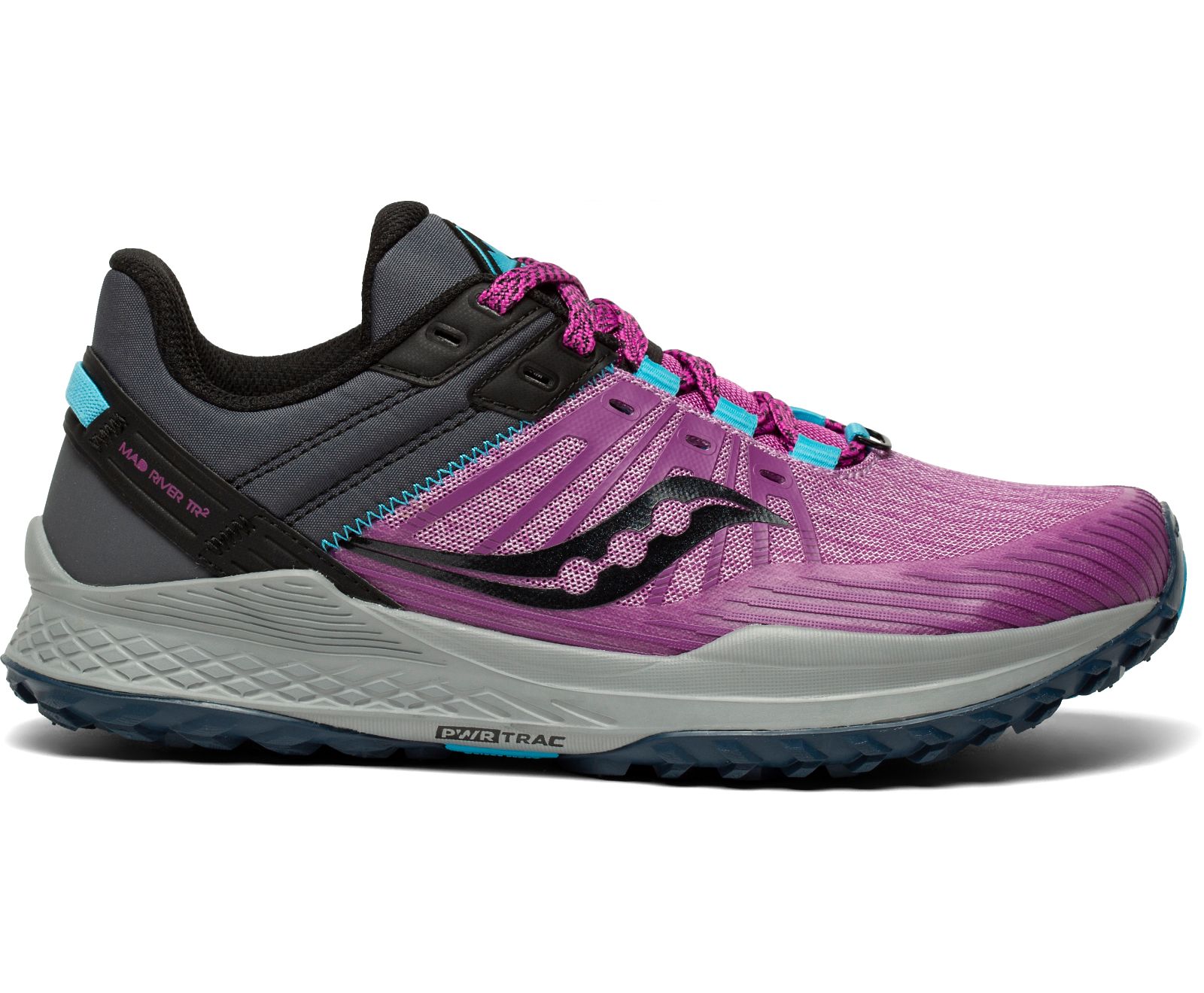 Purple / Grey Women\'s Saucony Mad River Tr 2 Trail Running Shoes | FDUWC8053