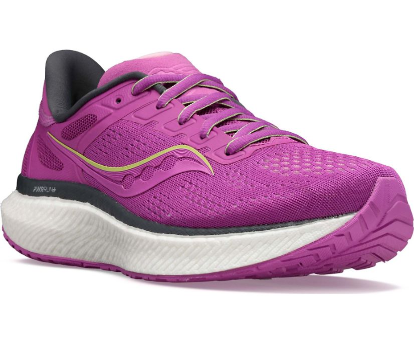 Purple Women's Saucony Hurricane 23 Running Shoes | GJVFW7935