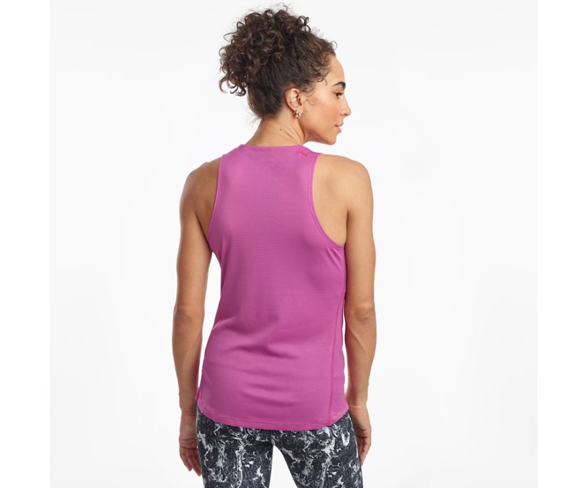 Purple Women's Saucony Stopwatch Singlet Tanks | NIXCE0397